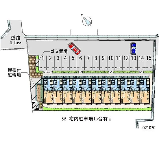 ★手数料０円★広島市安佐南区東野２丁目　月極駐車場（LP）